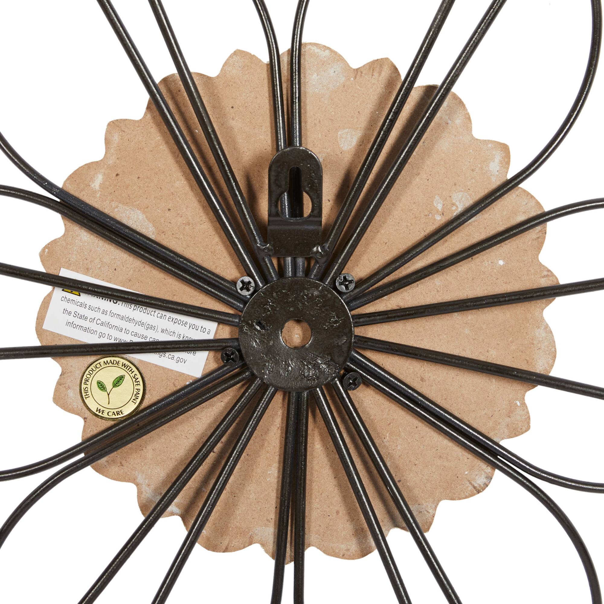 Black Traditional Metal Wall Décor Set